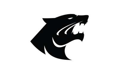 Svart fanter ikon logotyp design illustration V6