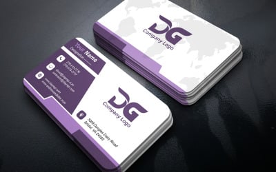Creative Corporate Business Card Template Editable PSD Double Sided Print Ready Design