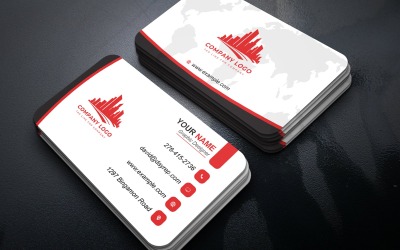 Elegante modello PSD per biglietto da visita fronte/retro modificabile ad alta risoluzione, design Photoshop