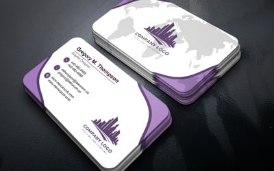 Minimal Business Card Design PSD Template Double Sided Editable Adobe Photoshop File