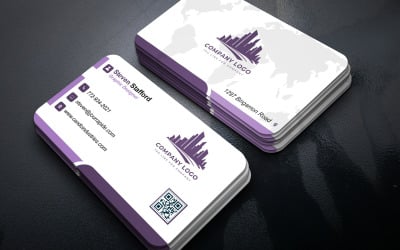 Professional Visiting Card Template Editable in Photoshop Double Sided Print Ready PSD