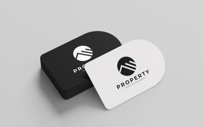 Flat Real Estate Logo Template