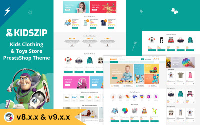 Kidszip - PrestaShop šablona pro obchod s dětským oblečením a hračkami