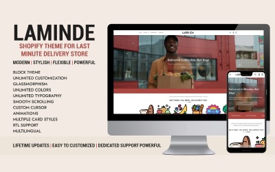 LaMinDe – Shopify-tema för butik med leverans i sista minuten