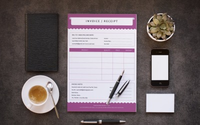 Minimal Invoice receipt Template