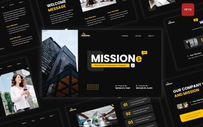 Missione - Pitch Deck PowerPoint Template