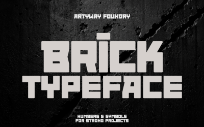 Police d&amp;#39;affichage Brick Bold Block