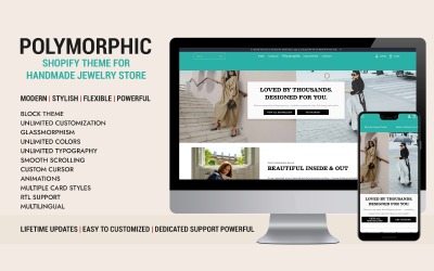 Polymorphic – Thème Shopify pour boutique de bijoux artisanaux
