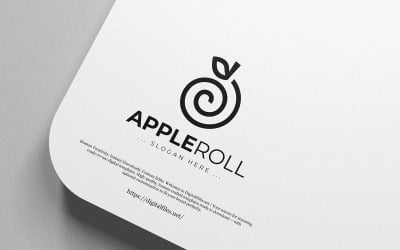 Swirl Apple Logo Template