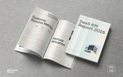 Teal Gradient SaaS KPI Report