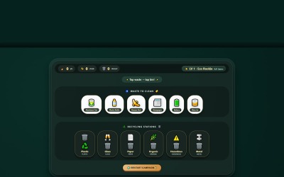 EcoClean Süpürge | HTML5 Oyunları