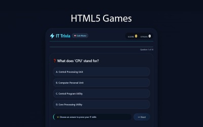 IT知识问答挑战 | HTML5游戏 |