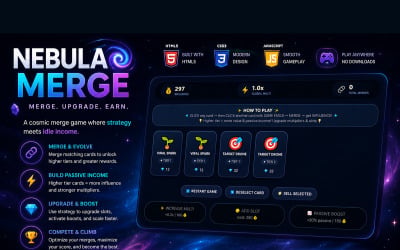 NEBULA MERGE | Marketing Tycoon | FREE | HTML Games