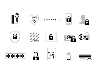 Security Icon Set . Editable Stroke Icons