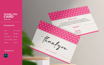 Small Business Thank You Card Design
