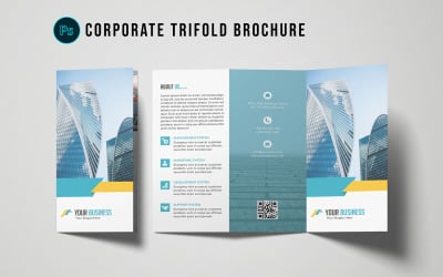 Business Corporate Trifold Brochure Template
