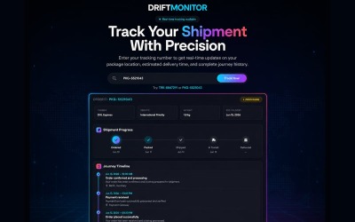 DRIFTMONITOR | Pagina voor orderstatus volgen | Levering | Logistiek
