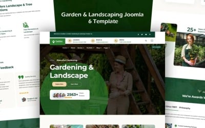 Garden &amp;amp; Landscaping Joomla 6 Template