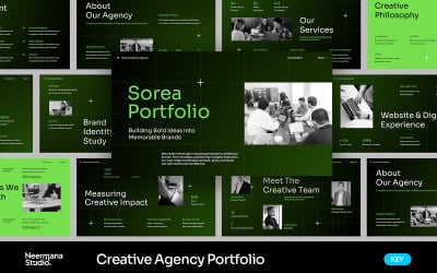 Green Creative Agency Portfolio Keynote