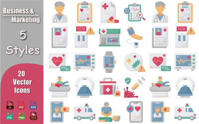 Healthcare and Medical Vector Icons Collection