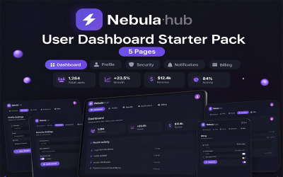Nebula·hub | Pacchetto iniziale per la dashboard utente |