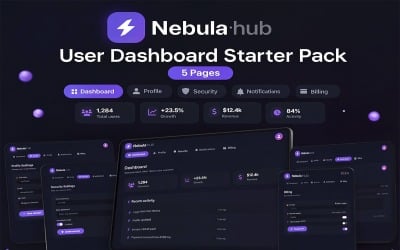 Nebula·hub | Startpakket voor gebruikersdashboard |