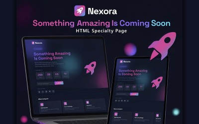 Nexora | Wkrótce | Szablon HTML strony specjalistycznej