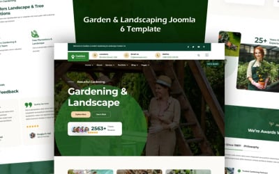 Шаблон Joomla 6 для саду та ландшафтного дизайну