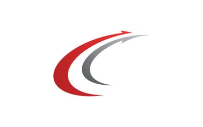 Snabbare logotypmall vektordesign V0