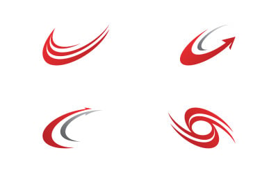 Snabbare logotypmall vektordesign V15