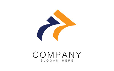 Snabbare logotypmallvektordesign V7