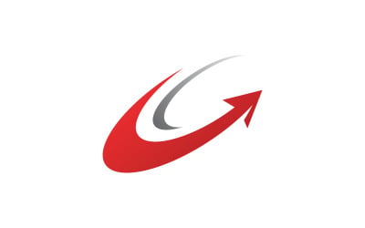 Snabbare logotypmallvektordesign V9