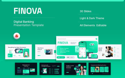 Finova - Digital Banking PowerPoint Template
