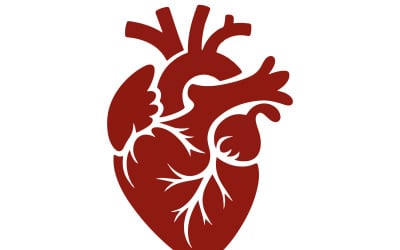 Iconic Red Rose Heart Logo