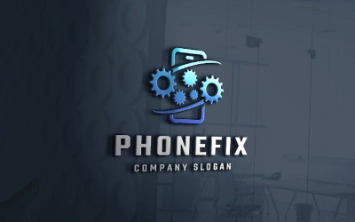 Logo de réparation mobile et de service technique