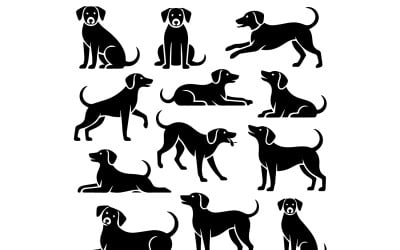 Minimalist Pet Animal Vector Illustration