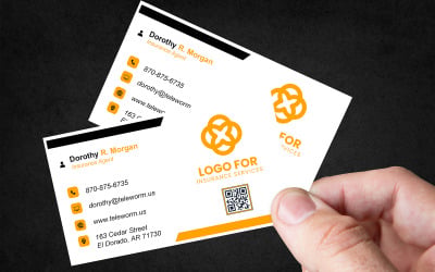Modern Blue Corporate Business Card Design Template