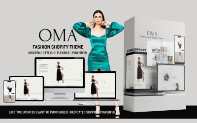 Oma – Tema Shopify para Moda: Limpo e Minimalista