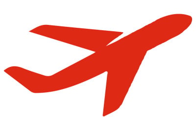 Retro Aviator Gaming Logo with Red Airplane Icon