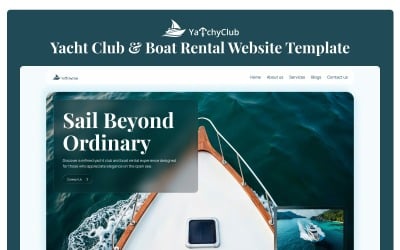 YachtyClub – Elementor-Vorlage für Bootsverleih und Yachtclub