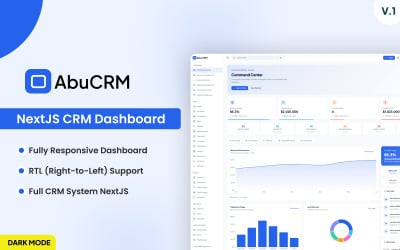 AbuCRM - Next.js CRM Dashboard And Sales Operations Admin Template | React 19