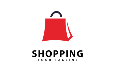 Clean Shopping Handbag Logo Design Vector V0