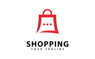 Clean Shopping Handbag Logo Design Vector V4