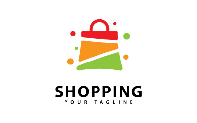 Clean Shopping Handbag Logo Design Vector V5