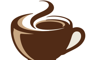 Elegant Coffee Logo Design with Premium Dark Brown