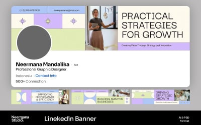 Geometric Modern Linkedin Banner
