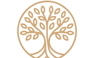 Conception d&amp;#39;un logo luxueux représentant l&amp;#39;Arbre de Vie pour la marque Tuba Fruit Trading.