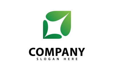 Minimalist Nature Leaf Logo Symbol Design V7