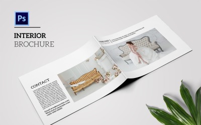 Modèle de brochure de design d&amp;#39;intérieur