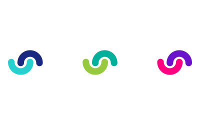 Soyut Birbirine Geçmeli Bağlantı Logosu - Minimalist Sinerji ve Ortaklık Sembolü